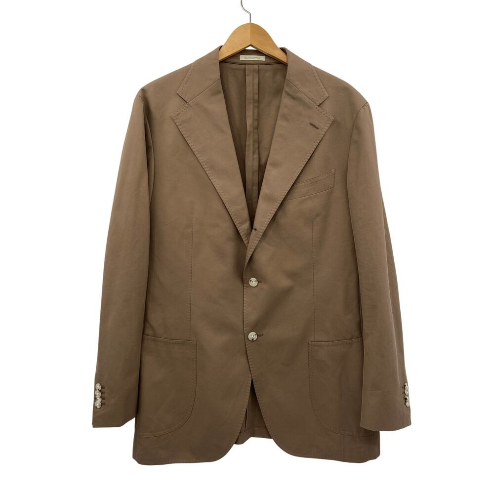 SuitSupply brown Roma Patch Relaxed Blazer